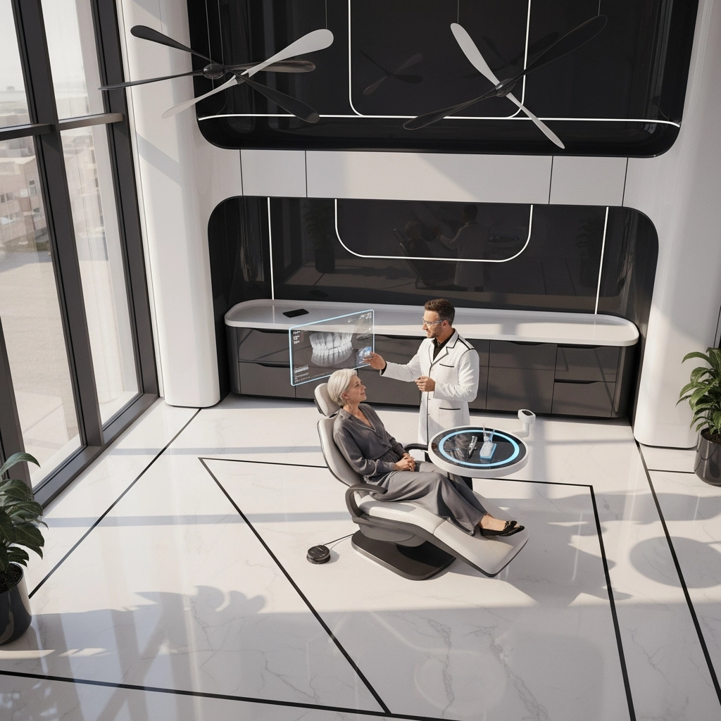 Futurisitic dental treatment room.