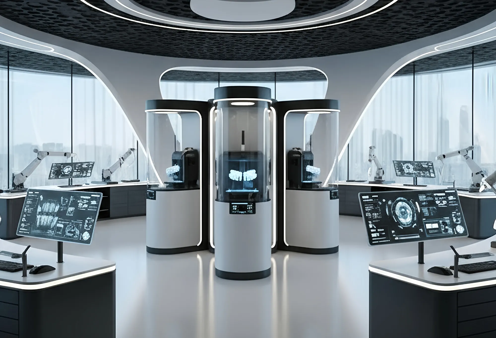 Futuristic office.